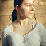 Compass Urn for Ashes Cremation Jewelry 925 Sterling Silver Memorial Necklace Urn for Human Ashe of Loved Ones