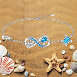 Turtle Bracelet for Women Sterling Silver Cute Animal Jewelry Gifts Friendship Mothers Day Christmas