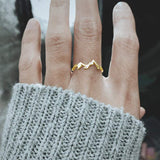 Mountain Range Ring/Earrings Mountain Ring Mountain Jewelry Nature Ring Outdoor Gift for Sister Friend Daughter Girlfriend