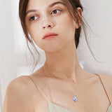 Peacock Necklaces S925 Sterling Silver Pendant Jewelry Gifts for Girls