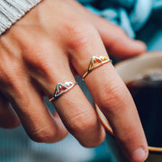 925 Sterling Silver Sierra Ring Mountain Ring for Women