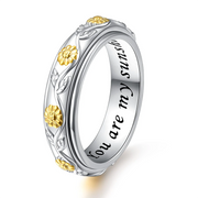 Amethist ring, 925 sterling zilver, grote maten - Happy Spirit Amethist ring, 925 sterling zilver, grote maten - Happy Spirit