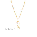 S925 Silver Birth Flower Necklace Bridesmaid Gifts Bridal Party Gifts Birthday Gifts For Her