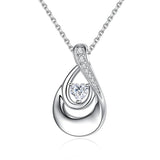 925 Sterling Silver Teardrop Cremation Jewelry Heart CZ Urn Pendant Necklace for Ashes Keepsake Urn Memorial Ash Jewelry Gift for Women