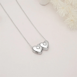 Urn Ash Necklace Holds Two - Forever in My Heart Cremation Pendant Women Memorial Jewelry Keepsake Gift for Loss of Loved Ones