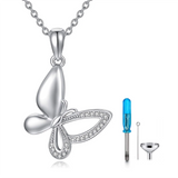 Butterfly Cremation Jewelry Butterfly Urn Necklace Ashes Keepsake Memorial Pendant Always in My Heart