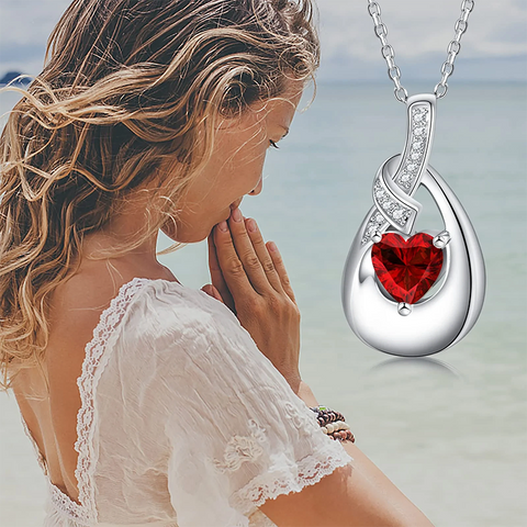 Sterling Silver Cubic Zirconia Urn Necklaces for Ashes