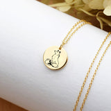 925 Sterling Silver Fox Necklace Animal Necklace Natural Necklace