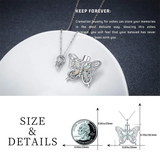 Sterling Silver Butterfly Celtic Knot Urn Necklace for Ashes