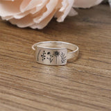 S925 Sterling Silver Wildflower Ring Flower Ring Bracelet