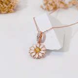 Daisy Necklace Rose Gold Plated S925 Silver