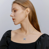 Sterling Silver Butterfly Celtic Knot Urn Necklace for Ashes