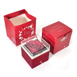 Forever Eternal Flower Rose Flower Jewelry Box Valentines Gift Christmas Box Necklace Ring Earrings Gift Box