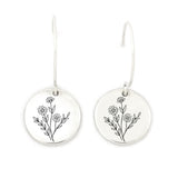 Spring Wildflowers Ring Wildflowers Earrings S925 Sterling Silver Flower Ring For Nature Lovers