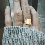 I Am Enough Ring Choose Joy Ring Inspirational Ring Personalized Ring