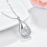 Sterling Silver TearDangle Celtic Knot Butterfly Urn Necklace for Ashes