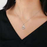 Sterling Silver TearDangle Celtic Knot Butterfly Urn Necklace for Ashes