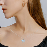 Sterling Silver Butterfly Celtic Knot Urn Necklace for Ashes