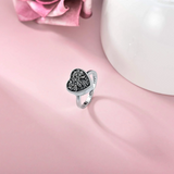 925 Sterling Silver Heart Celtic Tree of Life Urn Ring  for Ashes  Engraved with Always in My Heart