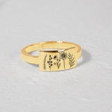 S925 Sterling Silver Wildflower Ring Flower Ring Bracelet