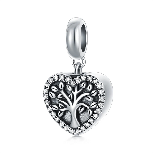 Butterfly/Cross/Heart/ Sunflower/Tree of Life Cremation Charm for Ashes 925 Sterling Silver Urn Bead Charm Fit Bracelet