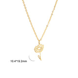S925 Silver Birth Flower Necklace Bridesmaid Gifts Bridal Party Gifts Birthday Gifts For Her