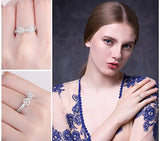 Cubic Zirconia Anniversary Wedding Ring 925 Sterling Silver