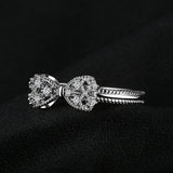 Cubic Zirconia Anniversary Wedding Ring 925 Sterling Silver