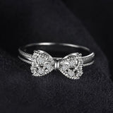Cubic Zirconia Anniversary Wedding Ring 925 Sterling Silver