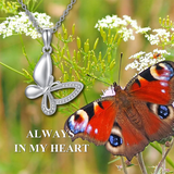 Butterfly Cremation Jewelry Butterfly Urn Necklace Ashes Keepsake Memorial Pendant Always in My Heart