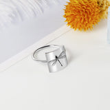 925 Sterling Silver Dragonfly Ring Lotus Ring Animal Ring Jewelry Gift For Women Girls