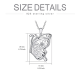 925 Sterling Silver Butterfly Locket Necklace That Holds Pictures