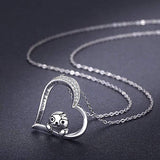 925 Sterling Silver Sloth Pendant Necklace "Don't Hurry Be Happy" Necklace Gifts for Kids Girls Women
