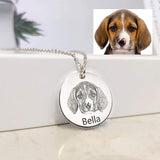 Personalized Necklace Custom Pet Lovers Dog Jewelry Pet Portrait Gift Dog Necklace Memorial Gift Pet Gift For Dog Mom Pet Photo Necklace