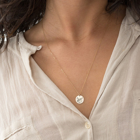 Sterling Silver Sloth Pendant Necklace