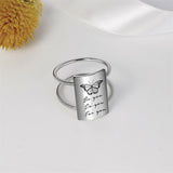925 Silver Inspirational Ring Be you Do you For you/It's Never Too Late/I More You More Motivational Jewelry