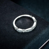 2mm Micropave Diamond Cubic Zirconia CZ Wedding Band Eternity Rings for Wedding Anniversary Women Girls