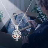 925 Sterling Silver Tree of Life Urn Necklace for Ashes Memorial Keepsake Family Cremation Jewelry Gifts for Women