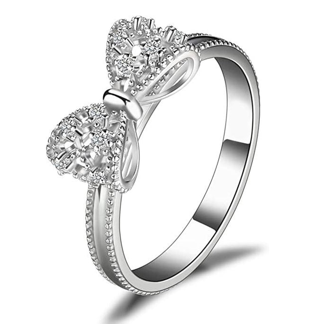Cubic Zirconia Anniversary Wedding Ring 925 Sterling Silver