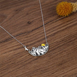 Adventure Awaits Mountain Landscape Necklace Wanderlust Jewelry Sterling Silver Handmade Gift For Outdoor Lovers