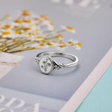 S925 Sterling Silver Birth Flower Ring Bouquet Ring Personalized Ring