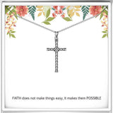 925 Sterling Silver Cross Necklace, Meaningful Gift for Holiday, Christmas, Valentines Day Necklaces Sterling Silver Necklace SOULMEET 