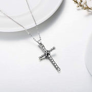 925 Sterling Silver Cross Necklace, Meaningful Gift for Holiday, Christmas, Valentines Day Necklaces Sterling Silver Necklace SOULMEET 