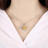 925 Sterling Silver Sunflower Necklace Bee Earrings You Are My Sunshine Daisy Flower Pendant Jewelry for Women animal necklace LONAGO 