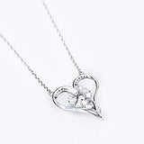925 Sterling Silver Sunflower Necklace You are My Sunshine Pendant Necklaces with Gift Box for Women Girls Mom Wife stock Distance 