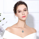 925 Sterling Silver Tree of Life Abalone Shell Necklace