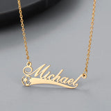 Soccer Custom Name Necklace