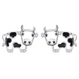 Cow Necklace Cow Earrings Cow Gift Pendant 925 Sterling Silver Jewelry Birthday for Teen Girls