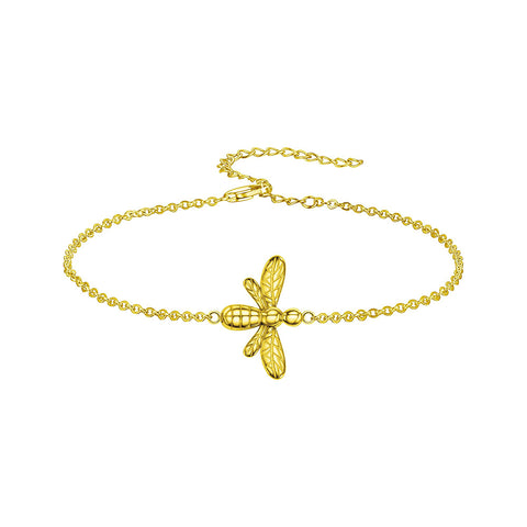 Summer Honey Bee Bracelet Sterling Silver/Gold Filled/Rose Gold Filled Bee Bracelet