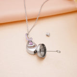 Sterling Silver TearDangle Infinity Urn Necklace for Ashes